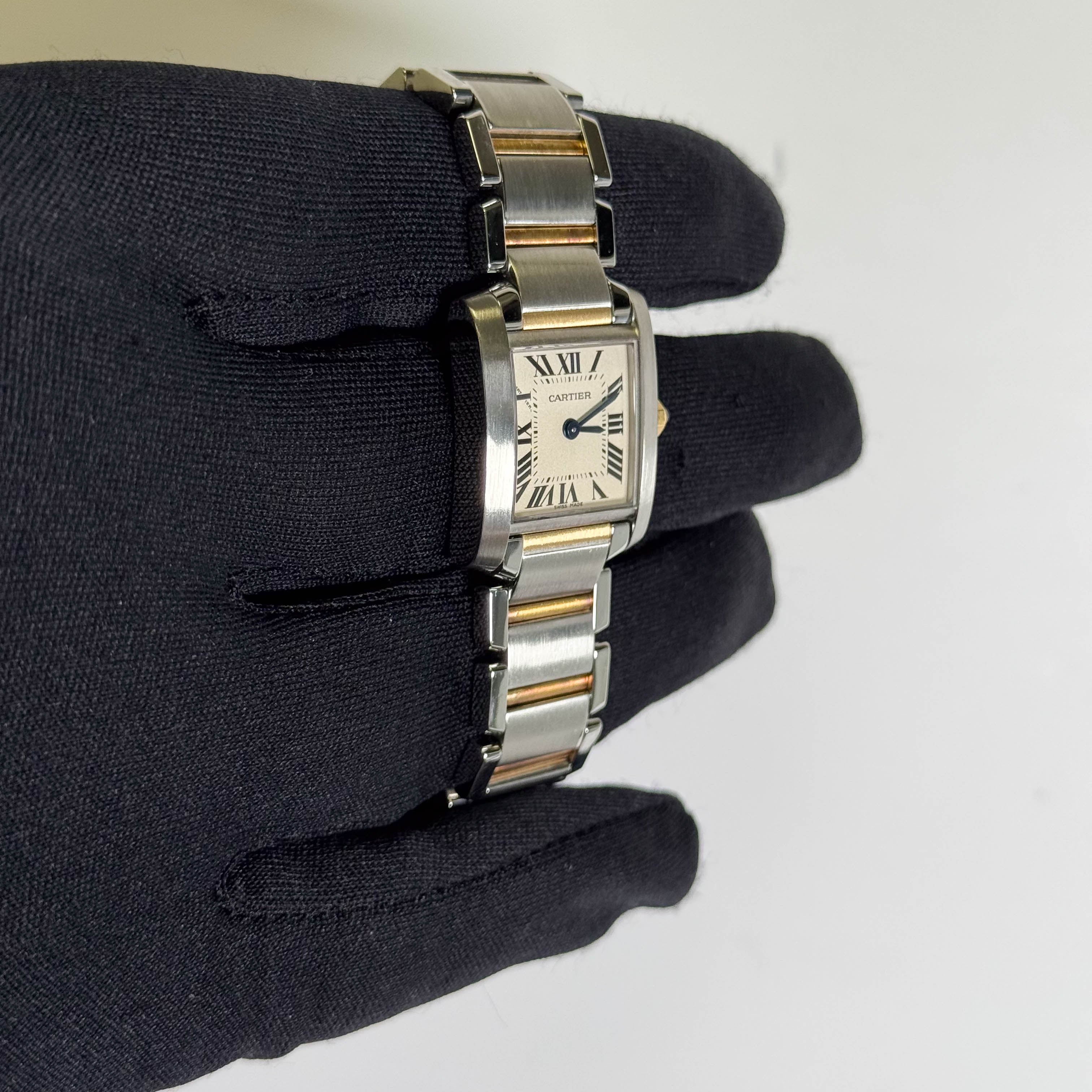 Cartier Tank 20mm White Dial Watch Ref# W51007Q4