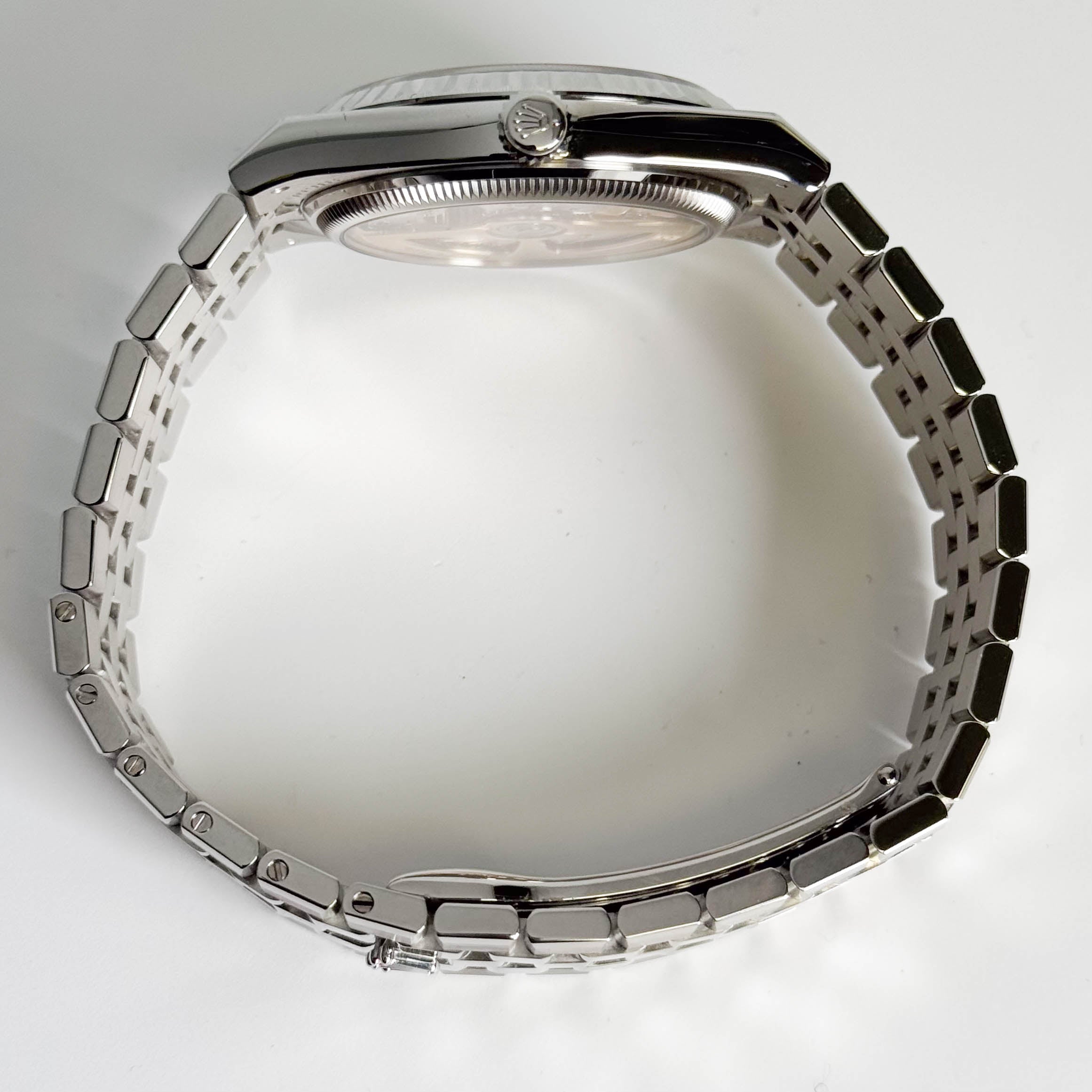 Rolex Land-Dweller 36mm Ice Blue Dial Watch Ref# 127236 - Happy Jewelers Fine Jewelry Lifetime Warranty