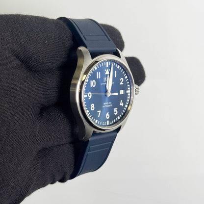 IWC Pilot's Watch Mark XX 43mm Blue Dial Watch Ref# IW328203