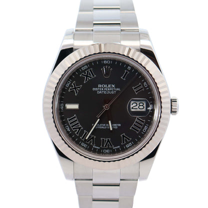 Rolex Datejust 41mm Black Dial Watch Ref# 116334 - Happy Jewelers Fine Jewelry Lifetime Warranty