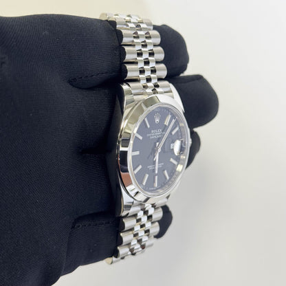 Rolex Datejust 41mm Black Dial Watch Ref# 126300 - Happy Jewelers Fine Jewelry Lifetime Warranty