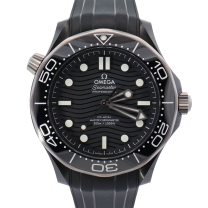 Omega Seamaster 43.5mm Ceramic Black Dot Wave Dial Watch Reference# 210.92.44.20.01.001 - Happy Jewelers Fine Jewelry Lifetime Warranty