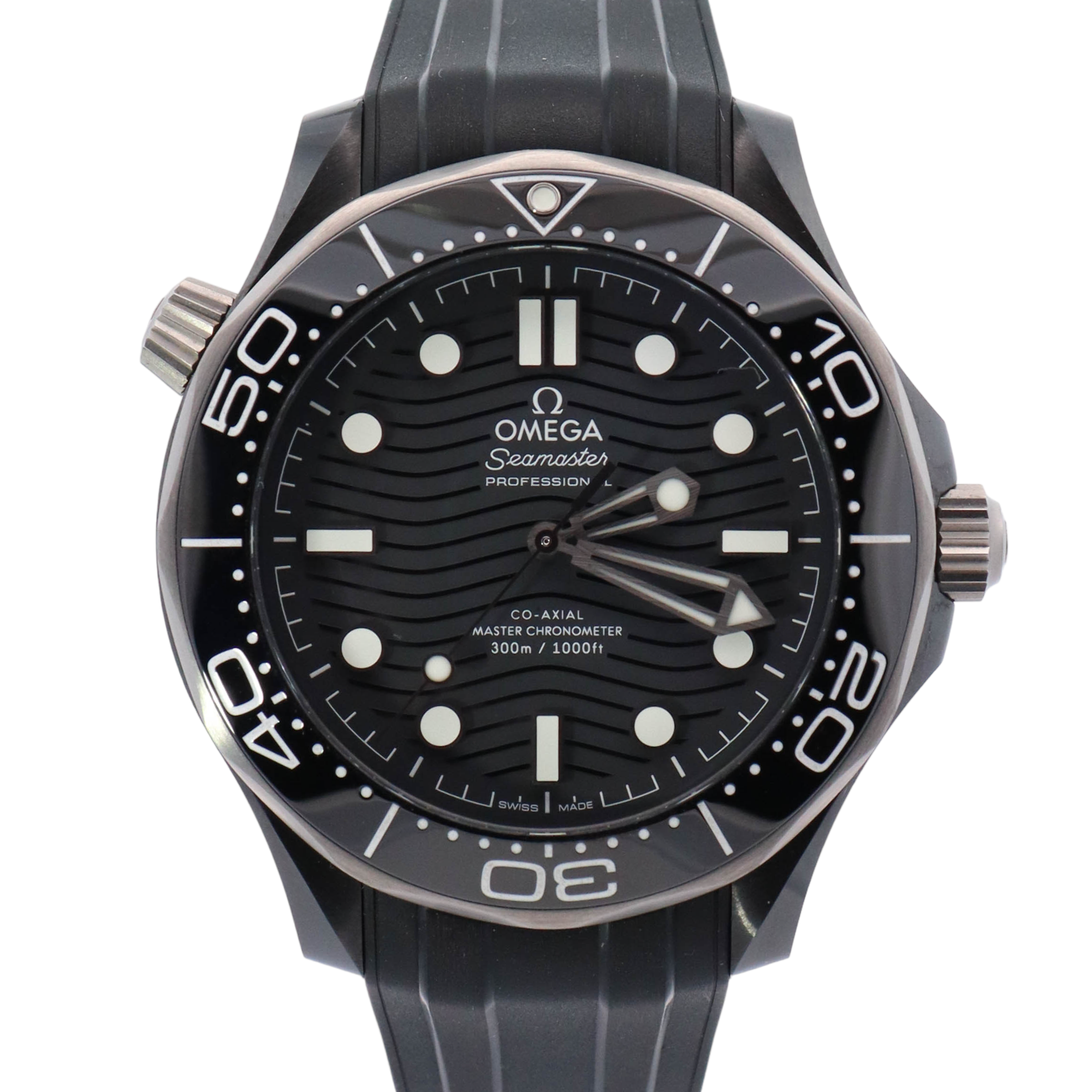 Omega Seamaster 43.5mm Black Dial Watch Ref# 210.92.44.20.01.001 - Happy Jewelers Fine Jewelry Lifetime Warranty