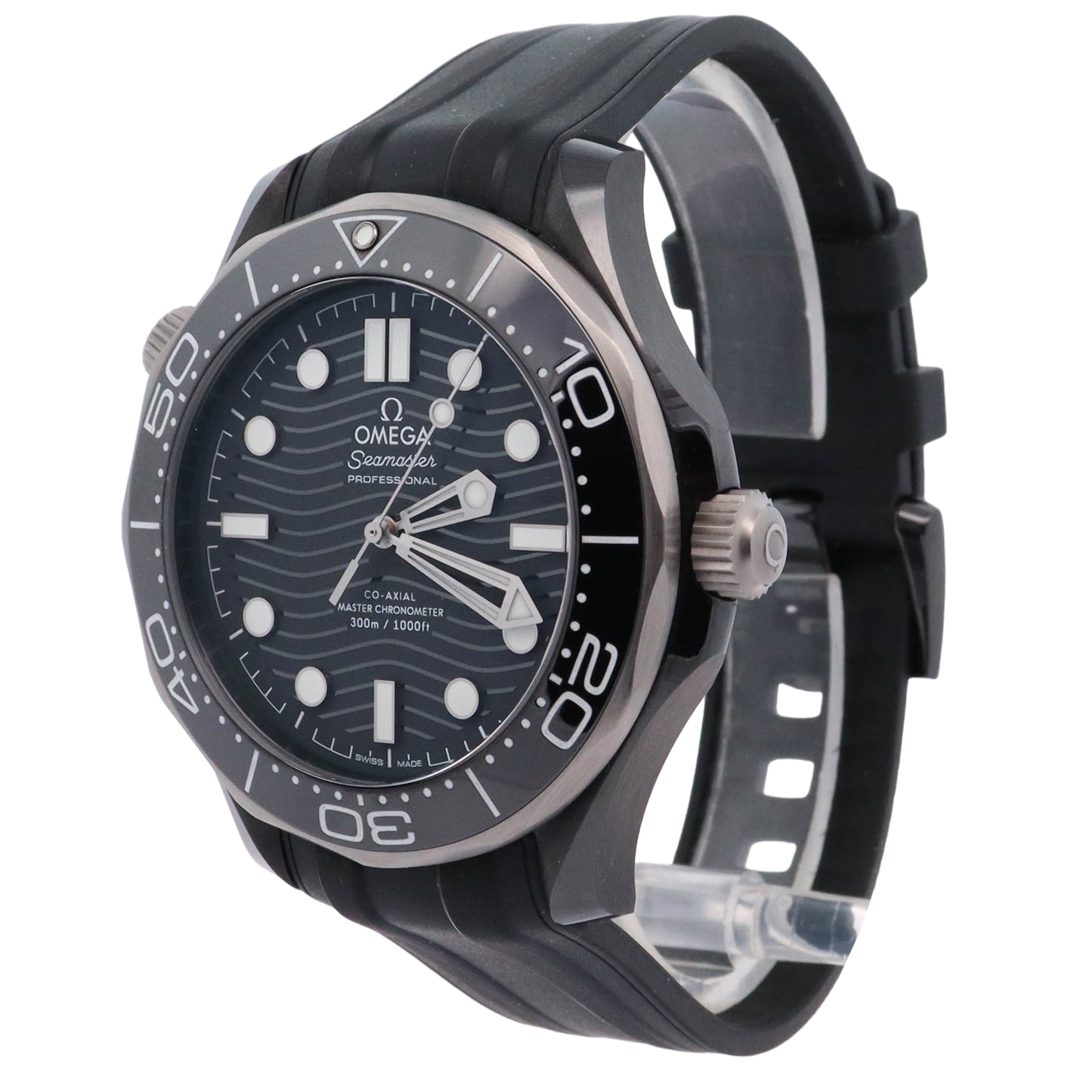 Omega Seamaster 43.5mm Ceramic Black Dot Wave Dial Watch Reference# 210.92.44.20.01.001 - Happy Jewelers Fine Jewelry Lifetime Warranty