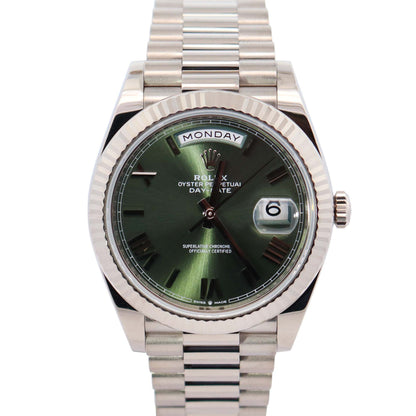 Rolex Day-Date 40mm Olive Dial Watch Ref# 228239 - Happy Jewelers Fine Jewelry Lifetime Warranty