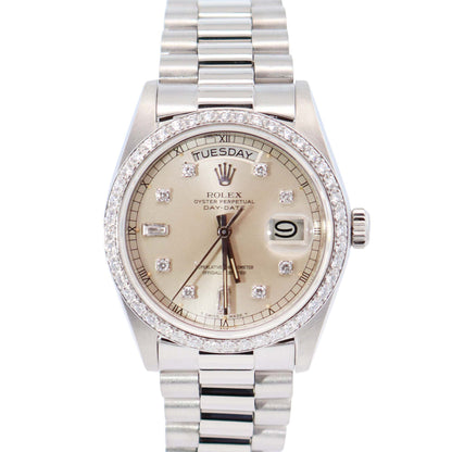 Rolex Day-Date 36mm Silver Dial Watch Ref# 18046 - Happy Jewelers Fine Jewelry Lifetime Warranty
