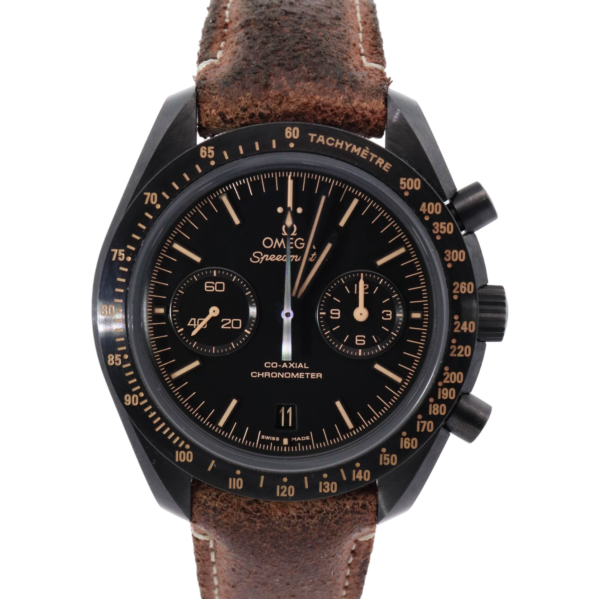 Omega Speedmaster 44.24 Ceramic Black Chronograph Dial Watch Reference# 311.92.44.51.01.006 - Happy Jewelers Fine Jewelry Lifetime Warranty