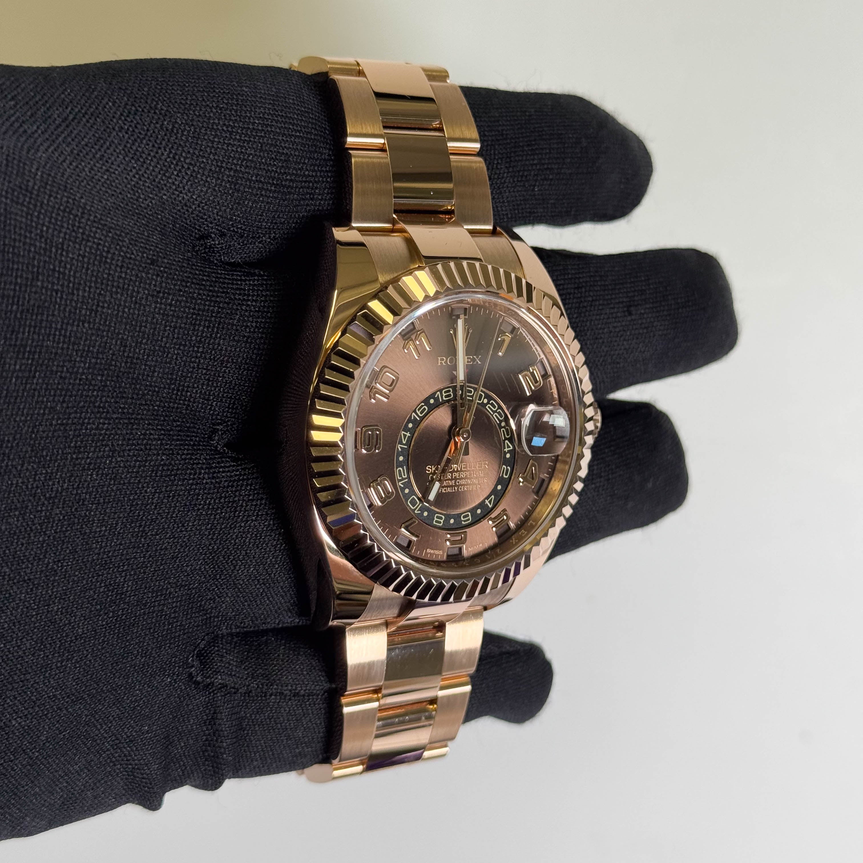 Rolex Sky-Dweller 42mm Chocolate Dial Watch Ref# 326935