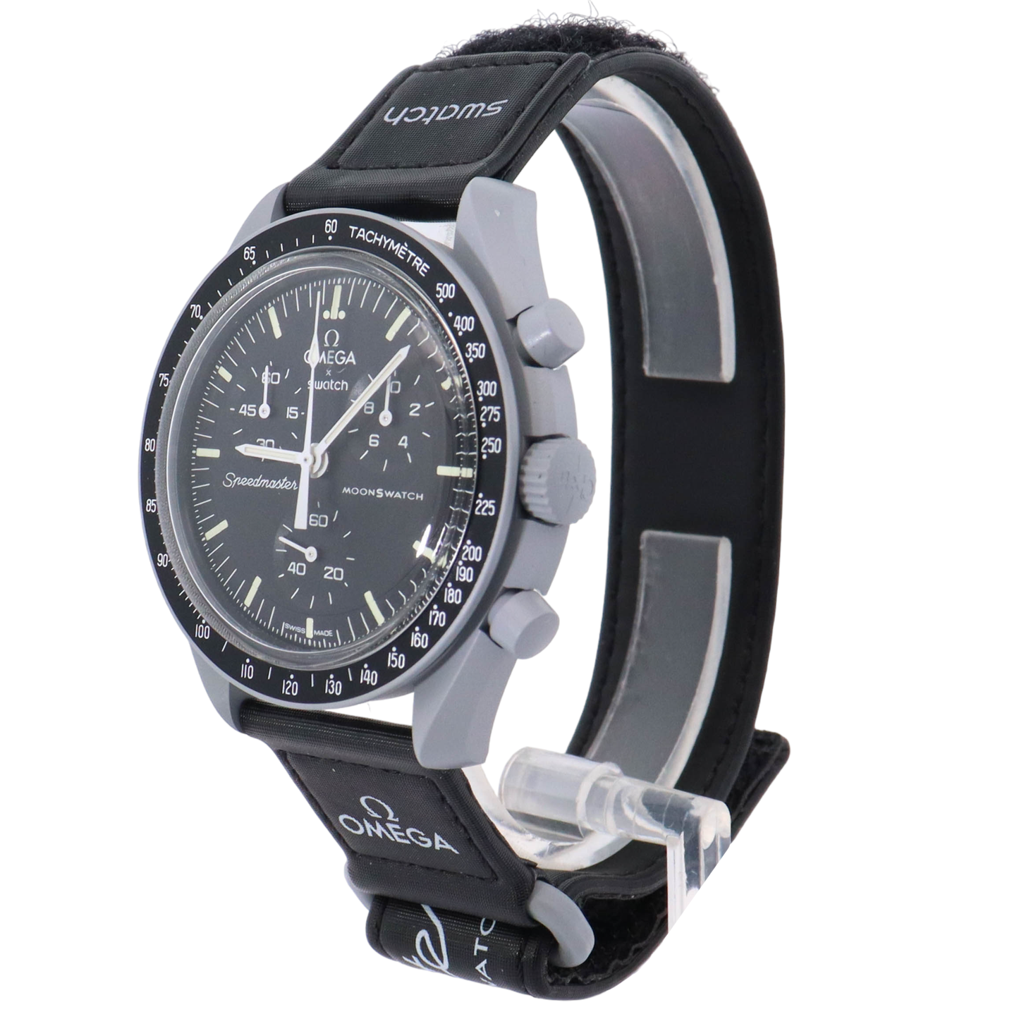 Omega x Swatch Moonswatch Mission to the Moon 42mm Bioceramic Black Happy Jewelers