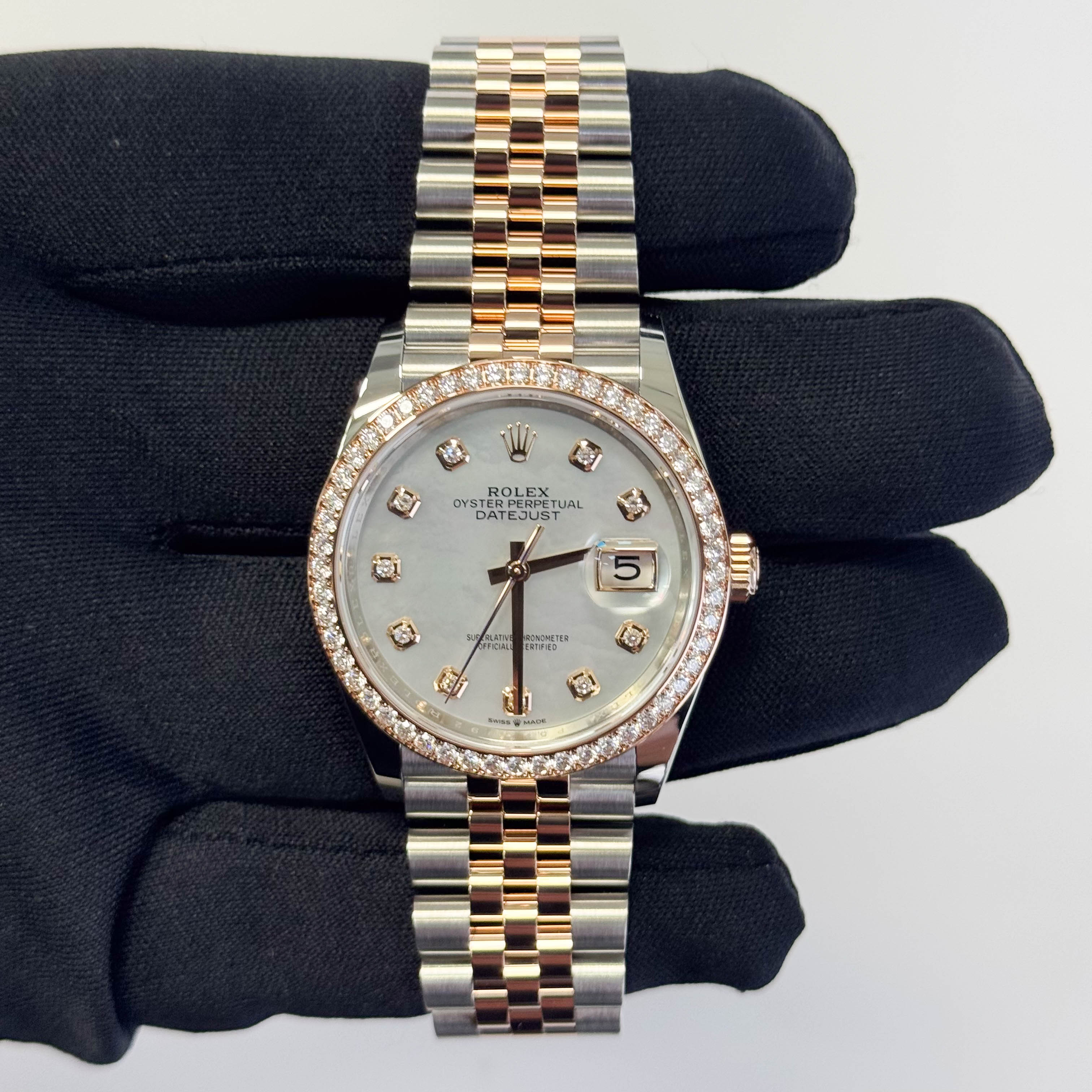 Rolex Datejust 36mm MOP Dial Watch Ref# 126281RBR