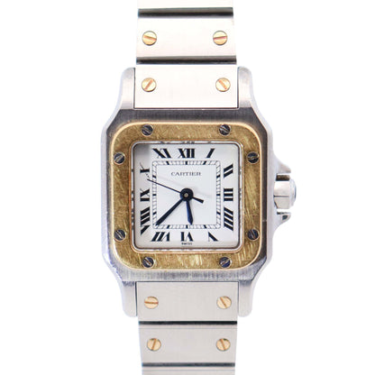 Cartier Santos 24mm White Dial Watch Ref# 0902 - Happy Jewelers Fine Jewelry Lifetime Warranty