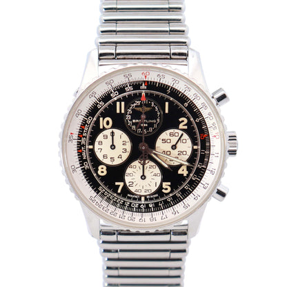 Breitling Navitimer 38mm Black Dial Watch Ref# A33030 - Happy Jewelers Fine Jewelry Lifetime Warranty