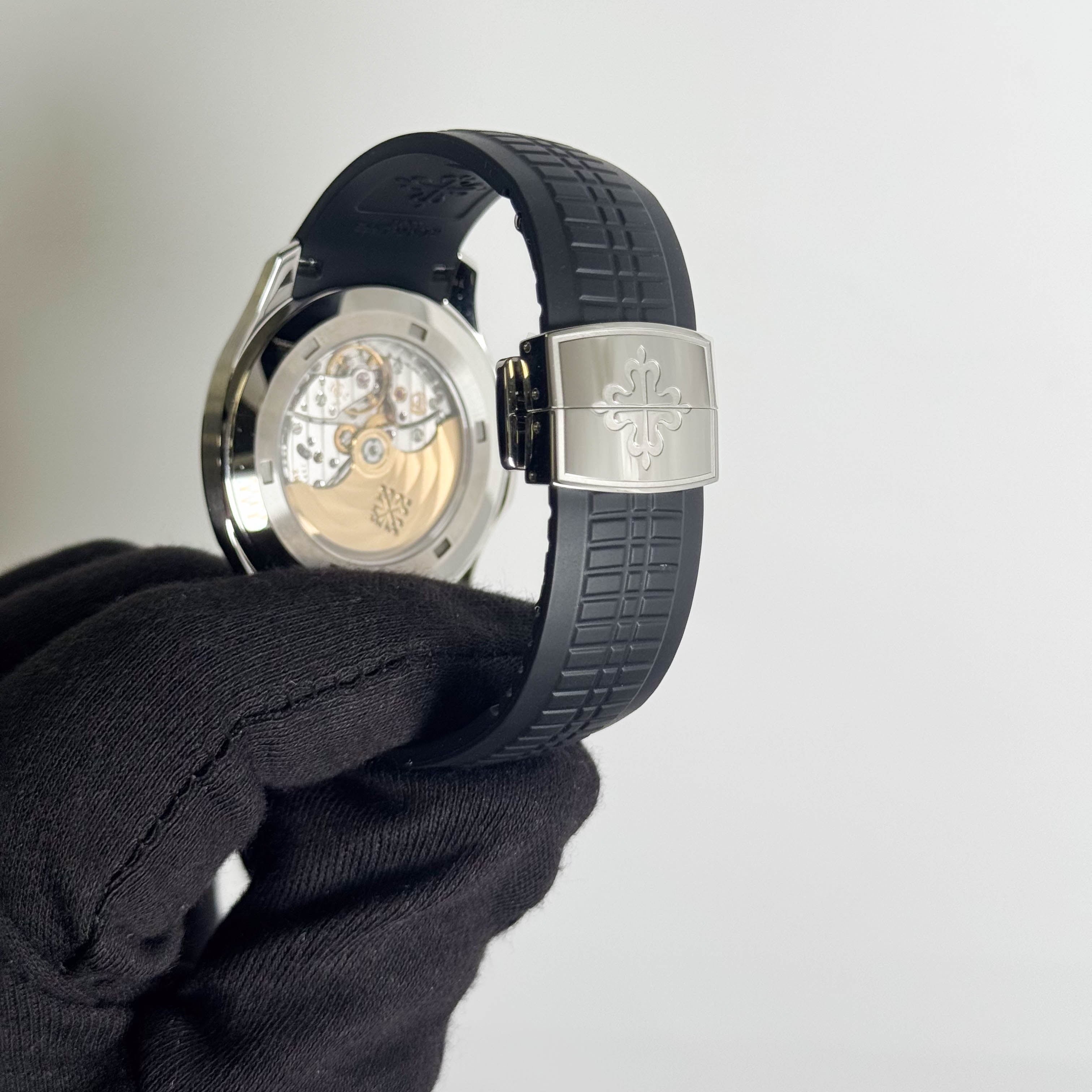 Patek Philippe Aquanaut 40mm Black Dial Watch Ref# 5167A-001