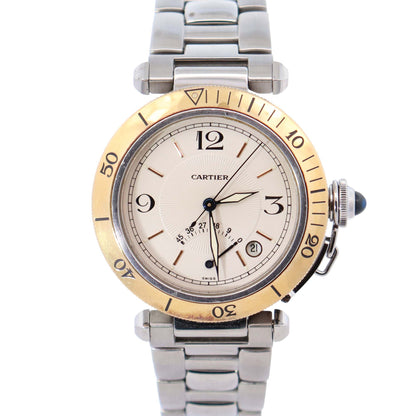 Cartier Pasha 38mm Cream Dial Watch Ref# W31012H3 - Happy Jewelers Fine Jewelry Lifetime Warranty