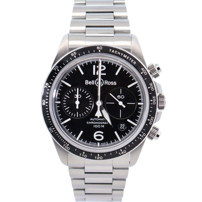 Bell & Ross BR V2-94  41mm Black Dial Watch Ref# BRV294-BL-ST/SST - Happy Jewelers Fine Jewelry Lifetime Warranty