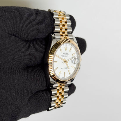 Rolex Datejust 41mm White Dial Watch Ref# 126333