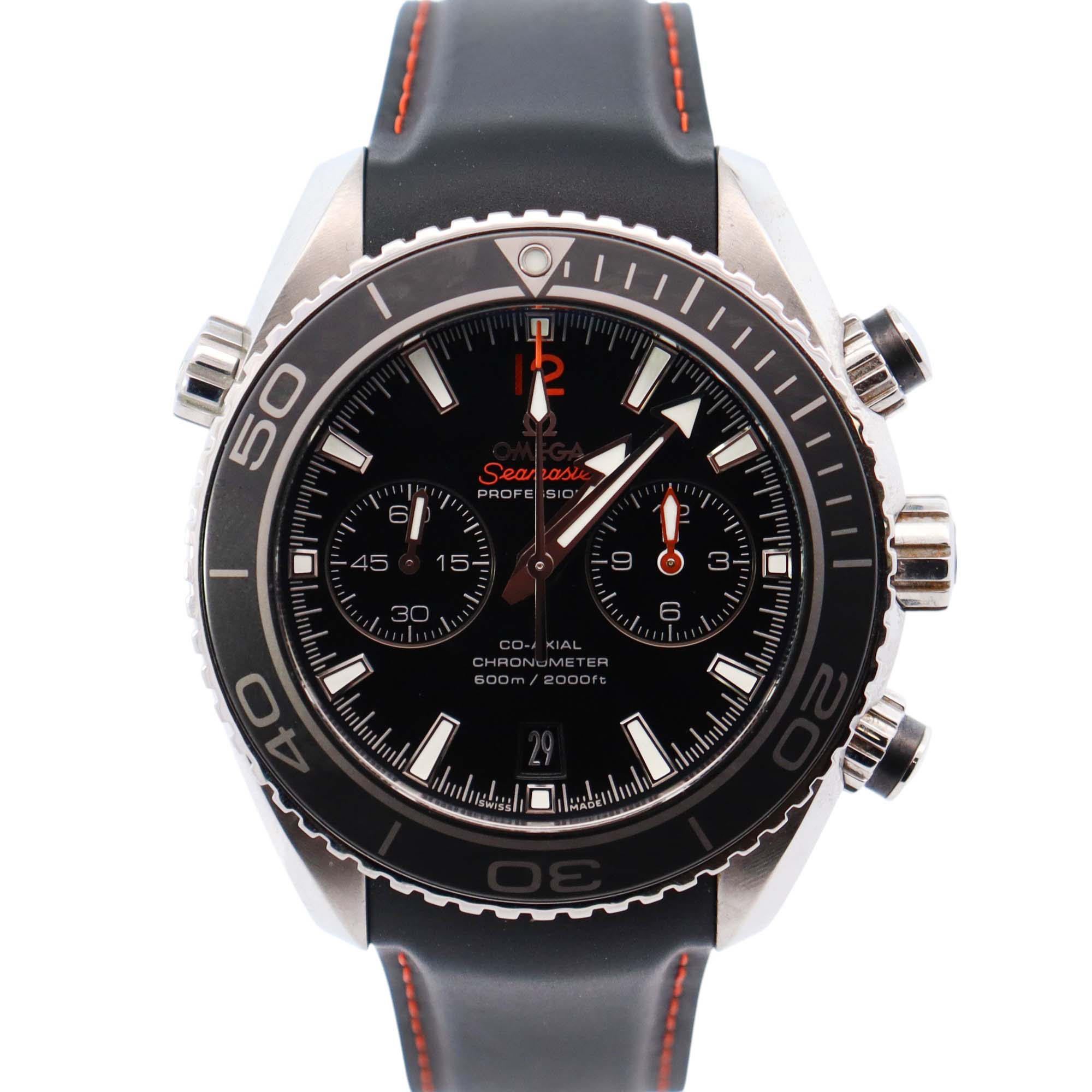 Omega Seamaster 45.5mm Black Dial Watch Ref# 232.32.46.51.01.005 - Happy Jewelers Fine Jewelry Lifetime Warranty
