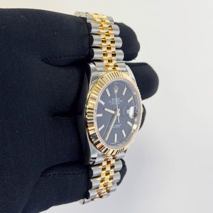 Rolex Datejust 41mm Black Dial Watch Ref# 126333 - Happy Jewelers Fine Jewelry Lifetime Warranty