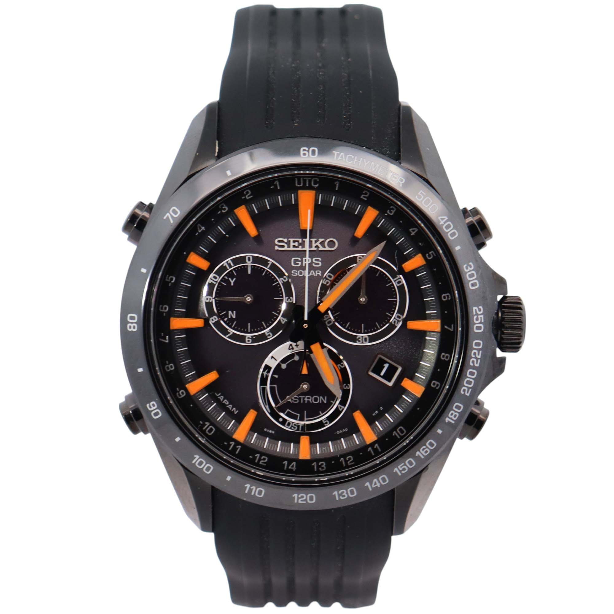 Seiko Astron 45mm Black Dial Watch Ref# SSE017 - Happy Jewelers Fine Jewelry Lifetime Warranty