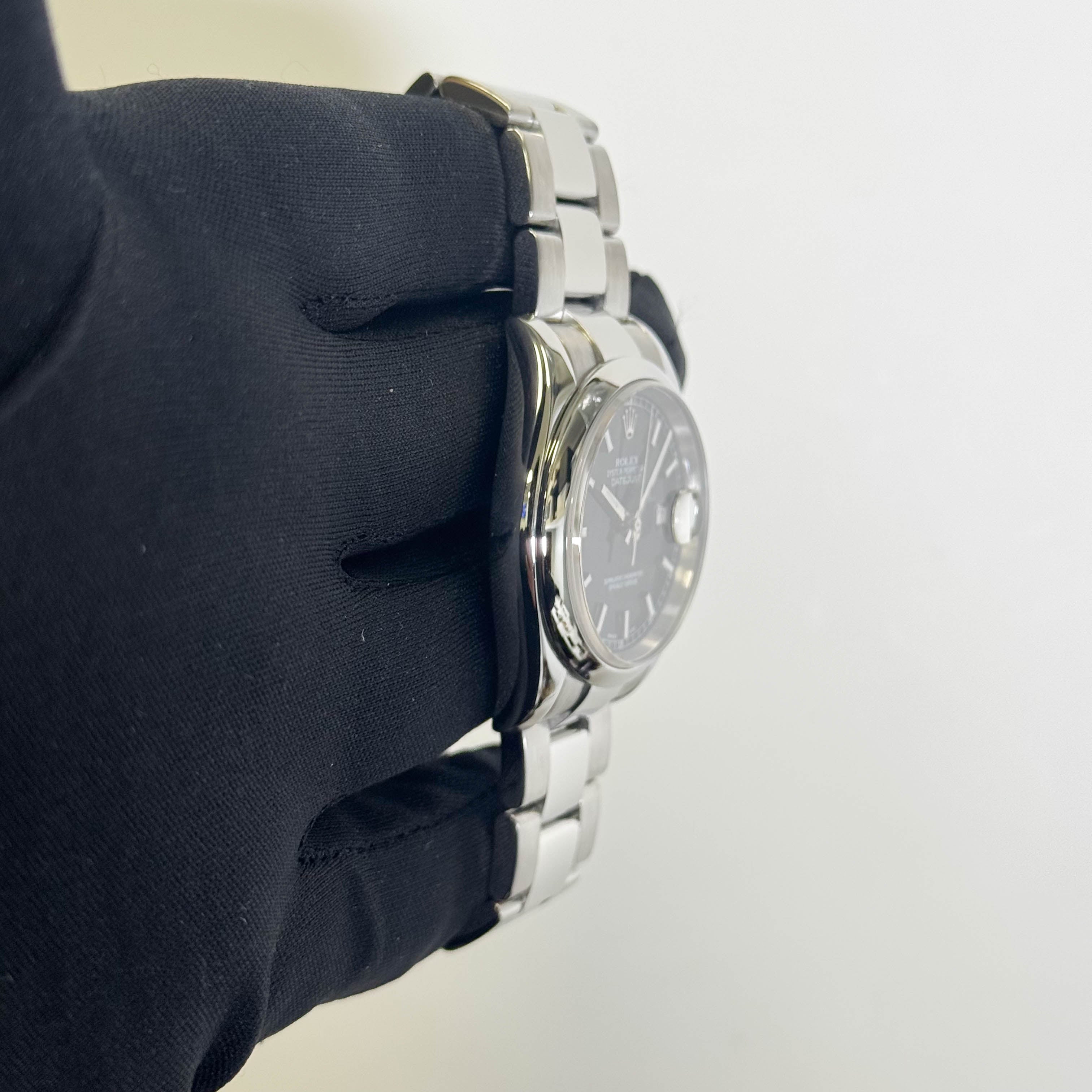 Rolex Datejust 36mm Black Dial Watch Ref# 116200