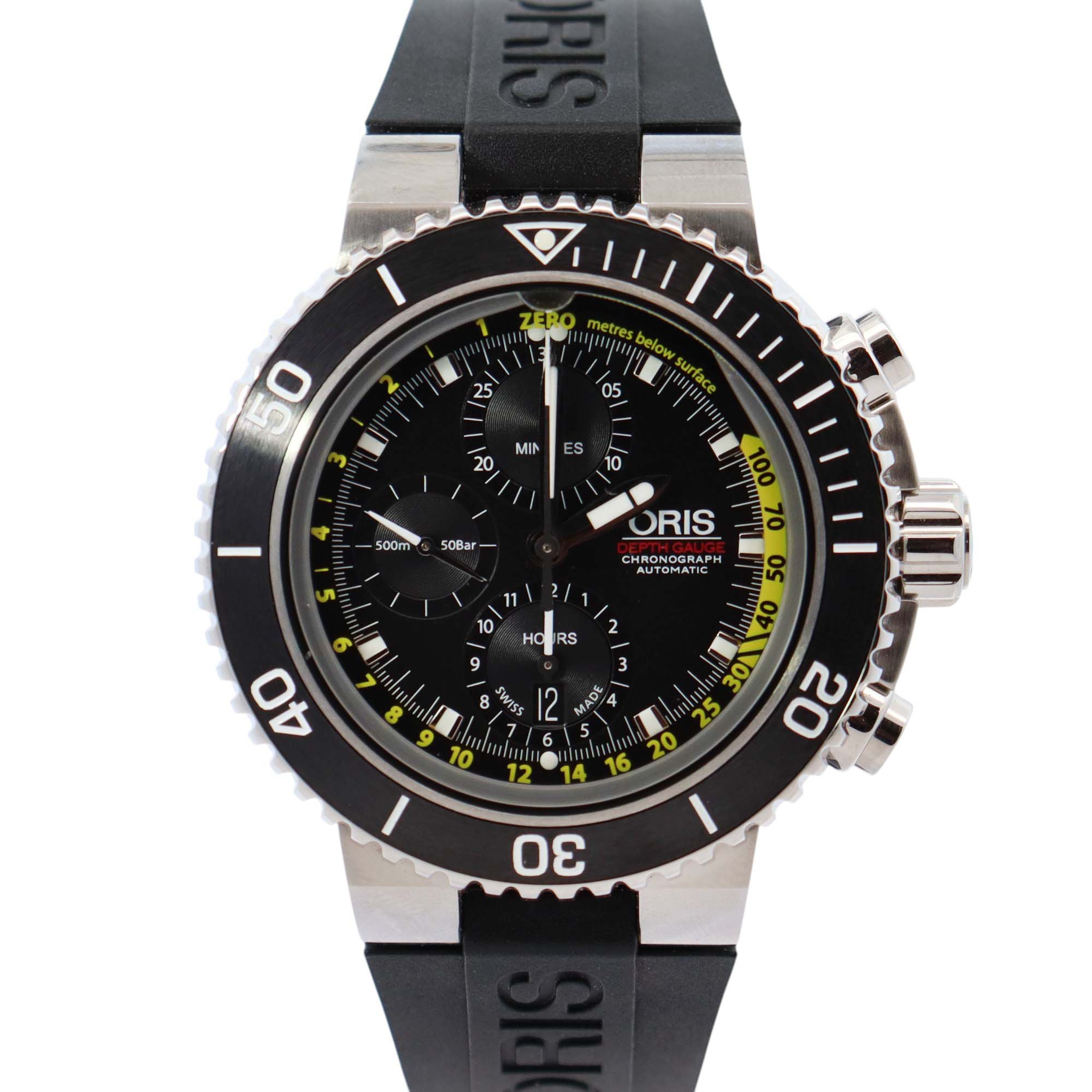 Oris Aquis 47.5mm Black Dial Watch Ref# 77477084154RS - Happy Jewelers Fine Jewelry Lifetime Warranty