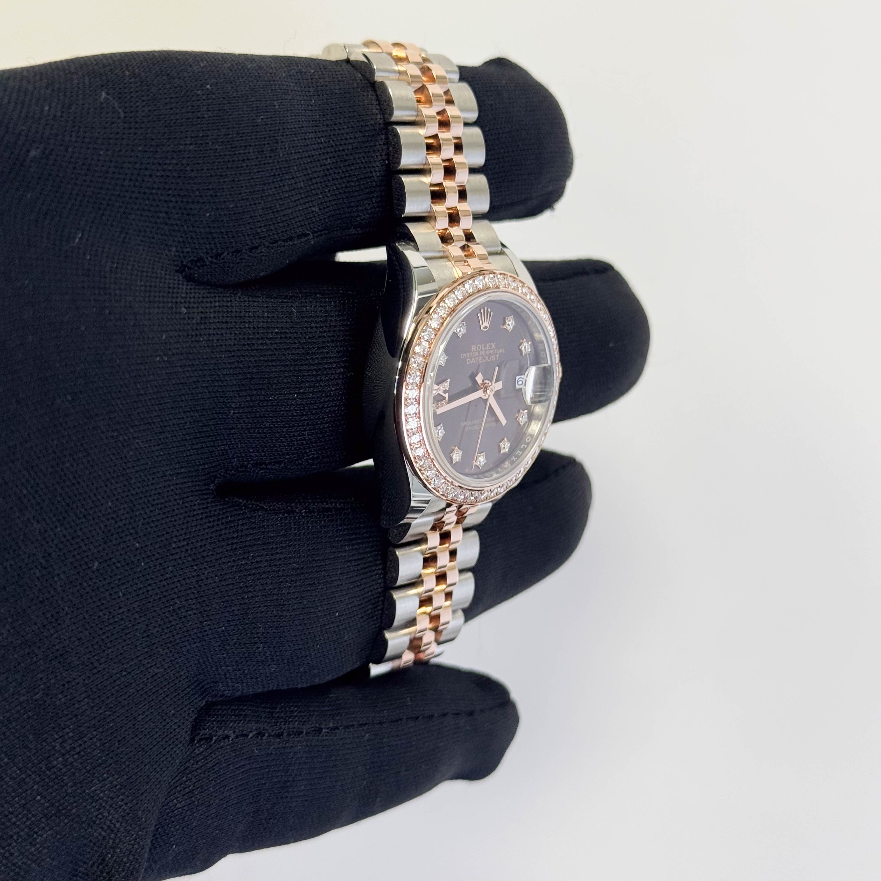 Rolex Datejust 28mm Brown Dial Watch Ref# 279381RBR