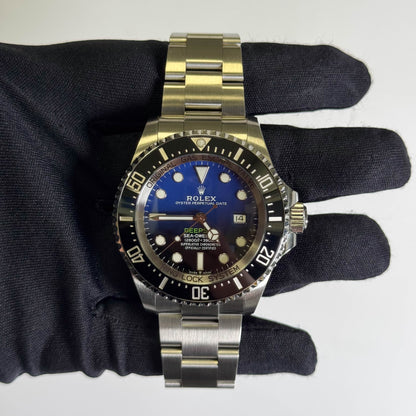 Rolex Sea-Dweller 44mm Black/Blue Dial Watch Ref# 126660