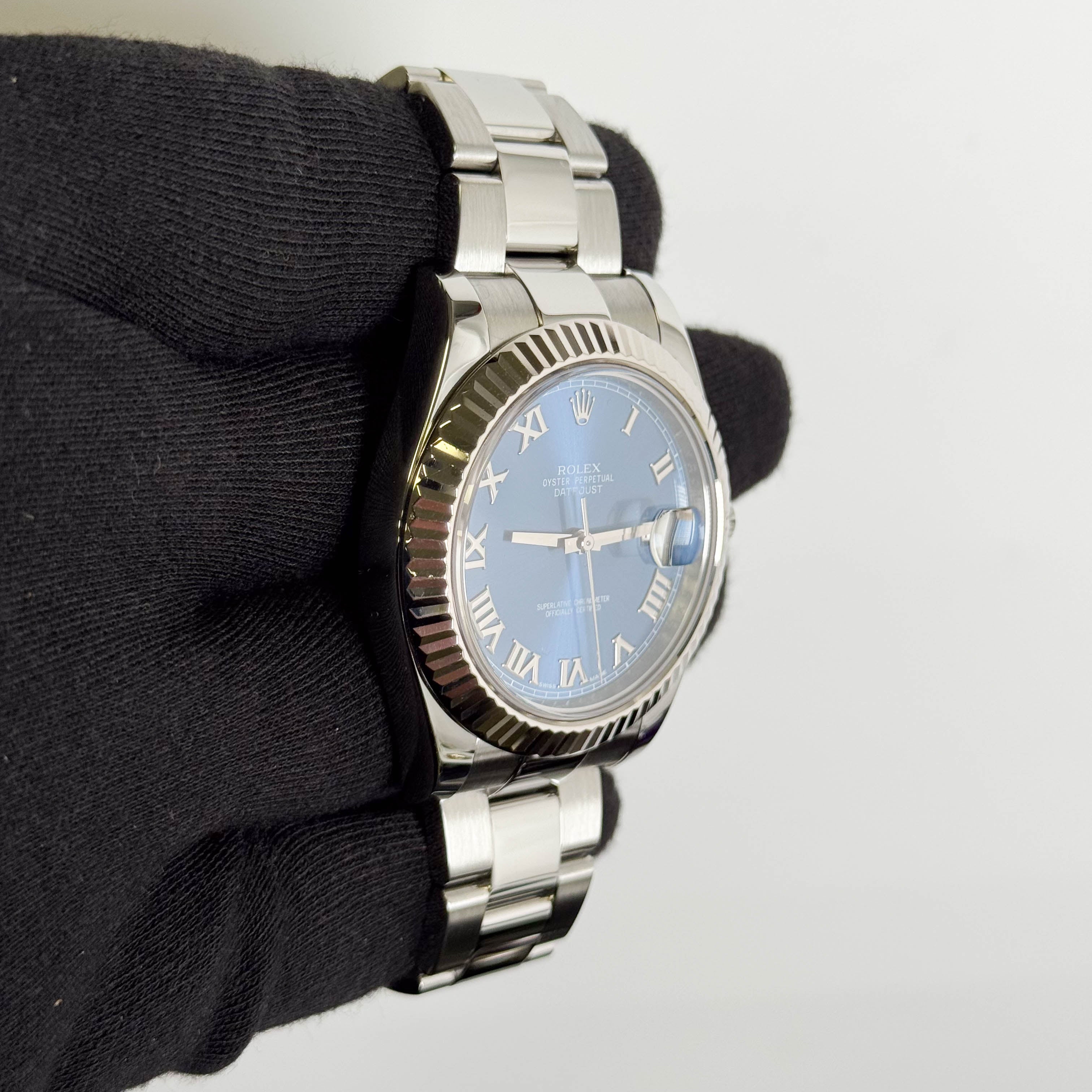 Rolex Datejust 41mm Blue Dial Watch Ref# 116334