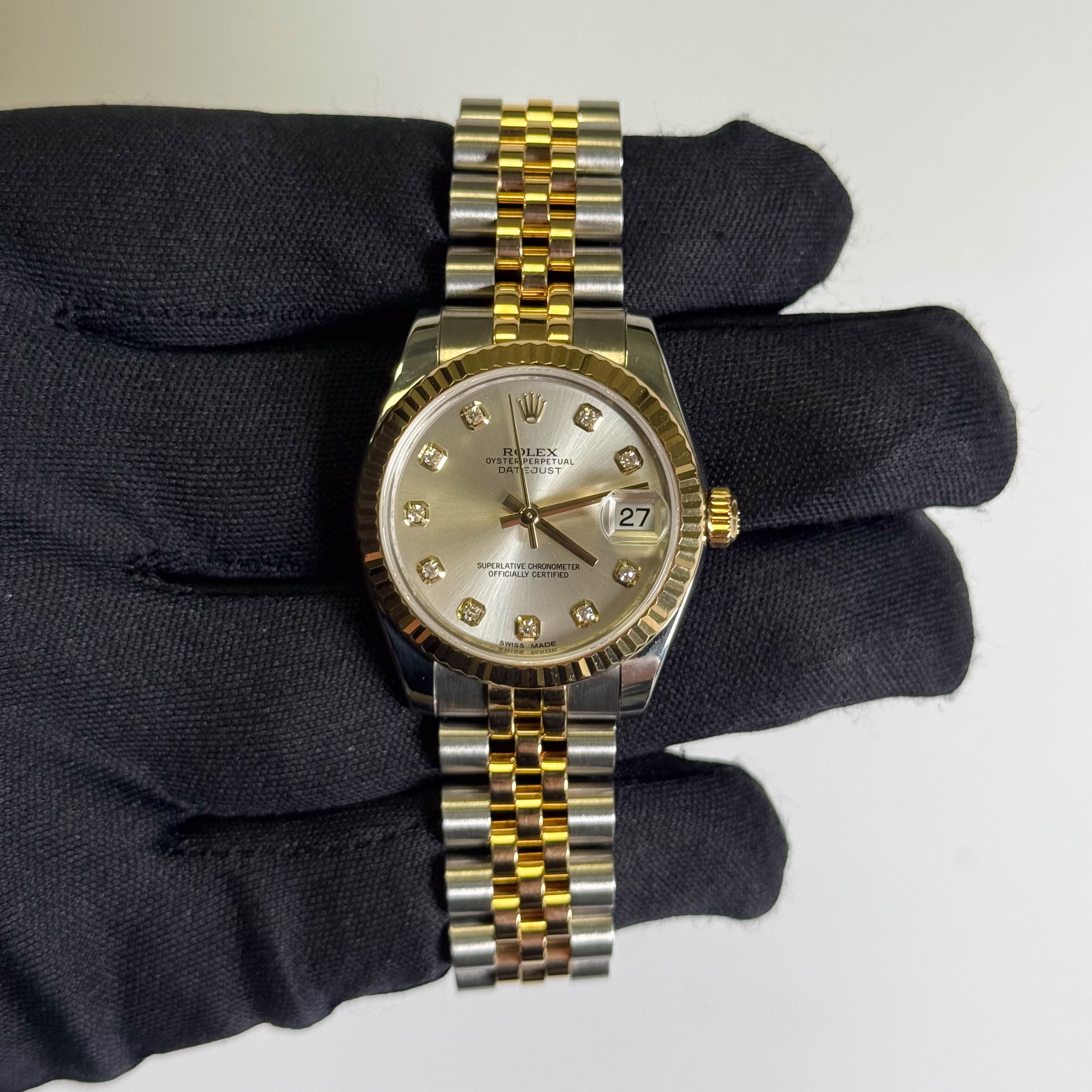 Rolex Datejust 31mm Silver Dial Watch Ref# 178273