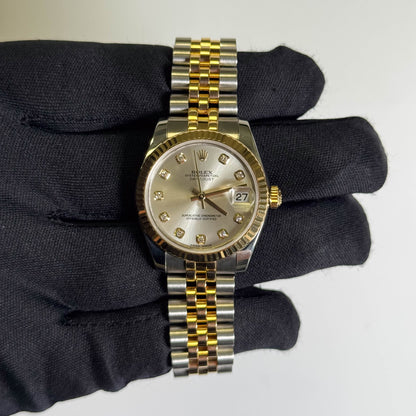 Rolex Datejust 31mm Silver Dial Watch Ref# 178273