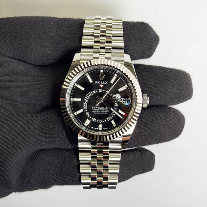 Rolex Sky-Dweller 42mm Black Dial Watch Ref# 336934