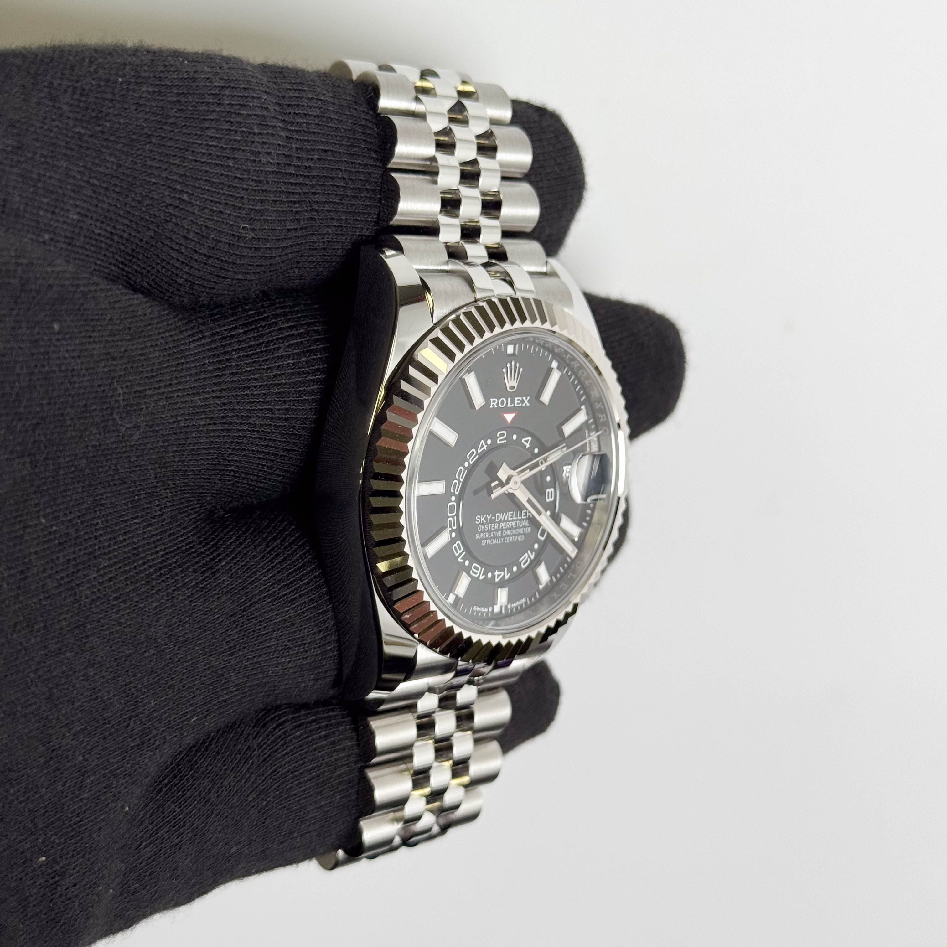 Rolex Sky-Dweller 42mm Black Dial Watch Ref# 336934