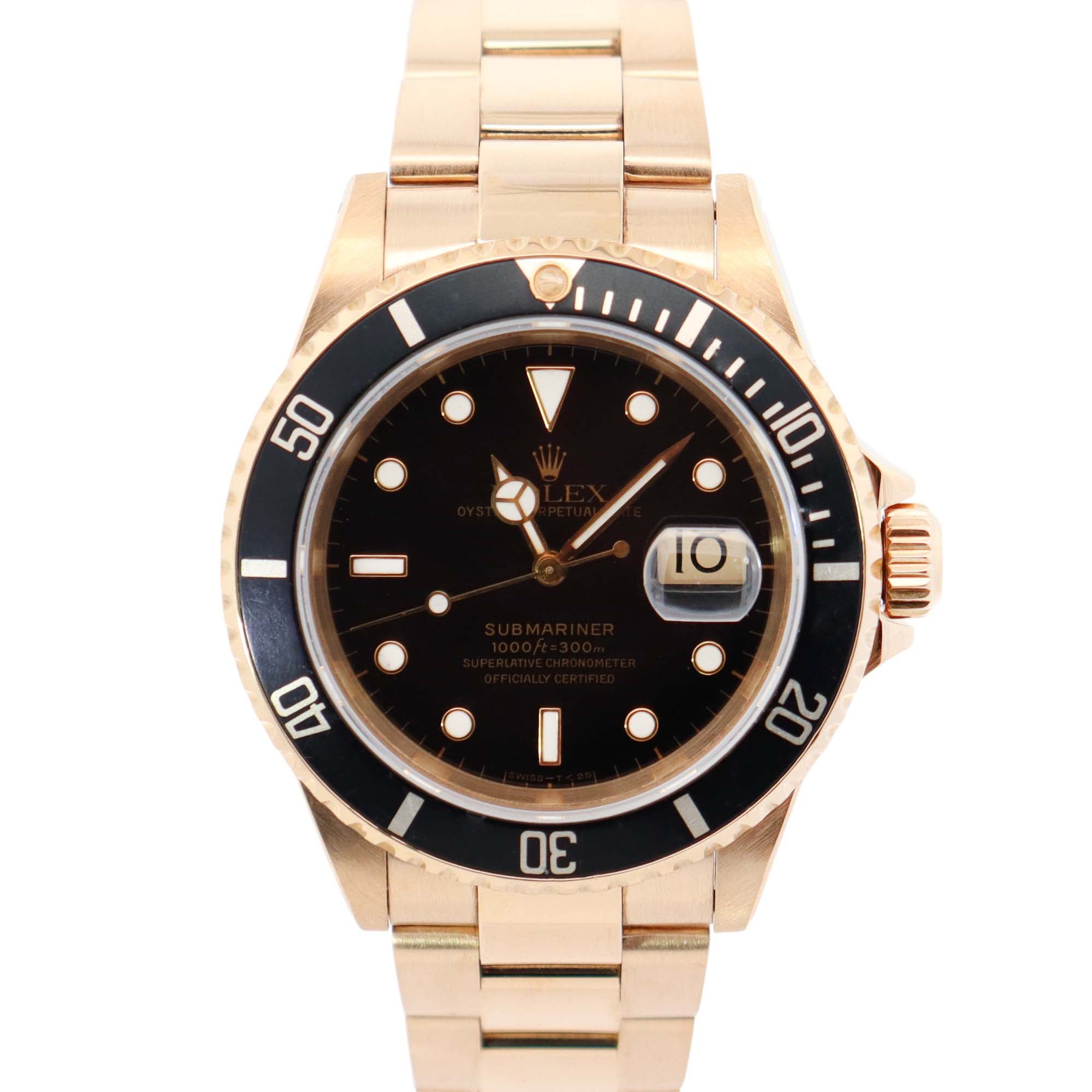 Rolex Submariner 40mm Black Dial Watch Ref# 16618 - Happy Jewelers Fine Jewelry Lifetime Warranty