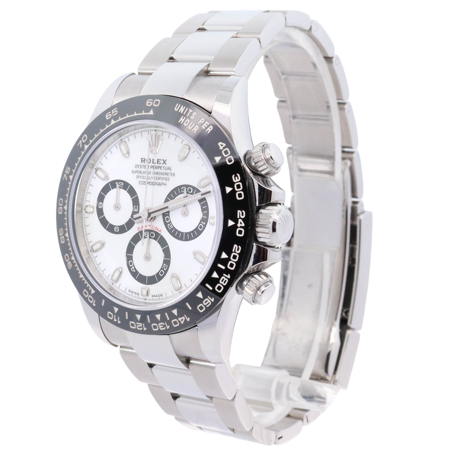 Rolex Daytona Stainless Steel 40mm White Stick Dial Watch Reference #: 116500LN - Happy Jewelers Fine Jewelry Lifetime Warranty