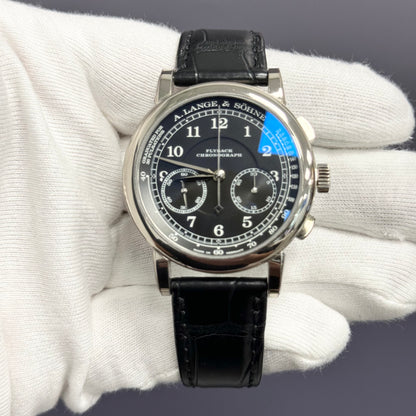 A. Lange & Sohne 1815 39.5mm Black Dial Watch Ref# 414.028 - Happy Jewelers Fine Jewelry Lifetime Warranty