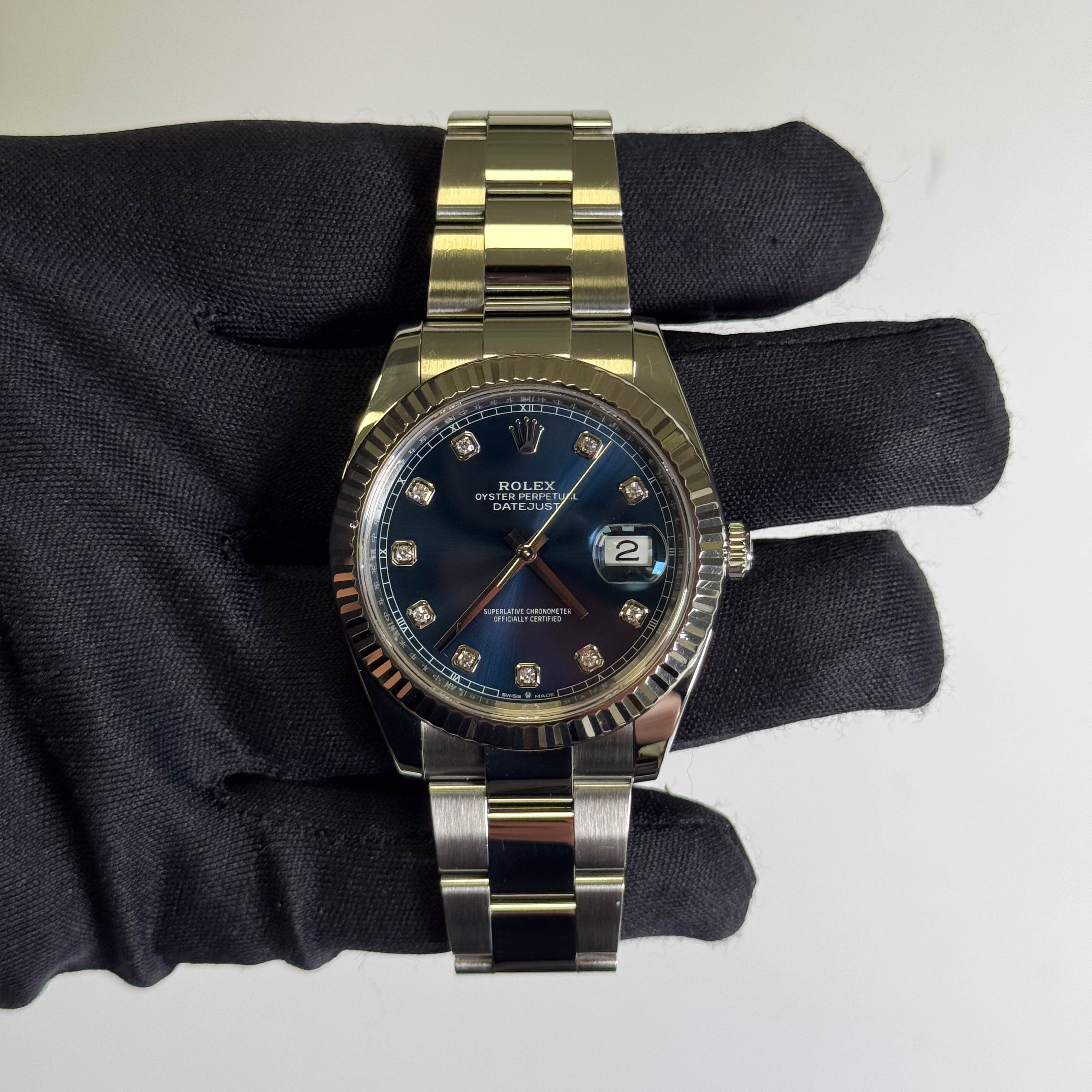 Rolex Datejust 41mm Blue Dial Watch Ref# 126334