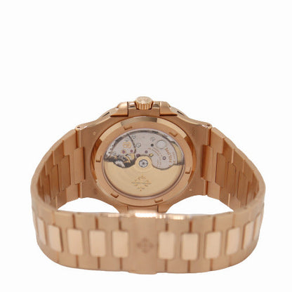 Patek Philippe Men's Nautilus Rose Gold 43mm Brown Stick Dial Watch Reference# 5711/1R-001 - Happy Jewelers Fine Jewelry Lifetime Warranty