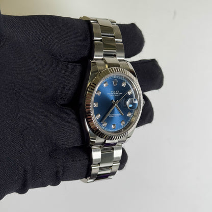 Rolex Datejust 41mm Blue Dial Watch Ref# 126334