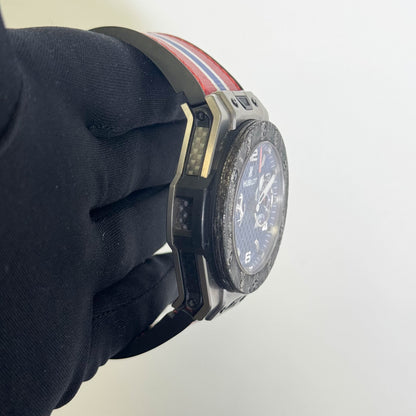 Hublot Big Bang 45mm Blue Dial Watch Ref# 401.NJ.5123.VR.TEX16 - Happy Jewelers Fine Jewelry Lifetime Warranty