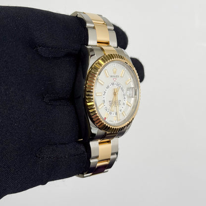 Rolex Sky-Dweller 42mm White Dial Watch Ref# 326933 - Happy Jewelers Fine Jewelry Lifetime Warranty