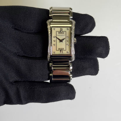 Bertolucci Fascio 37mm Stainless Steel MOP Dial Watch Reference # FASCIO