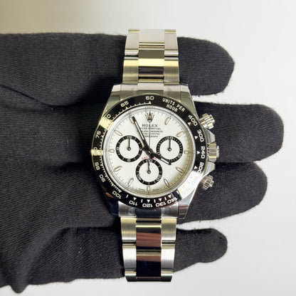 Rolex Daytona 40mm White Dial Watch Ref# 126500LN