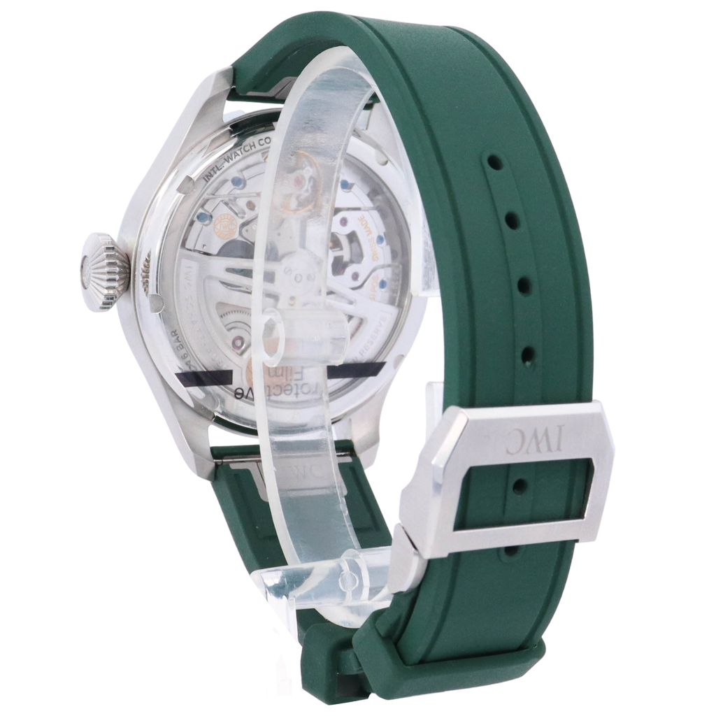 IWC Big Pilot 46.2mm Stainless Steel Green Dial Watch Reference# IW503608 - Happy Jewelers Fine Jewelry Lifetime Warranty