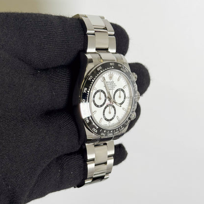 Rolex Daytona 40mm White Dial Watch Ref# 126500LN