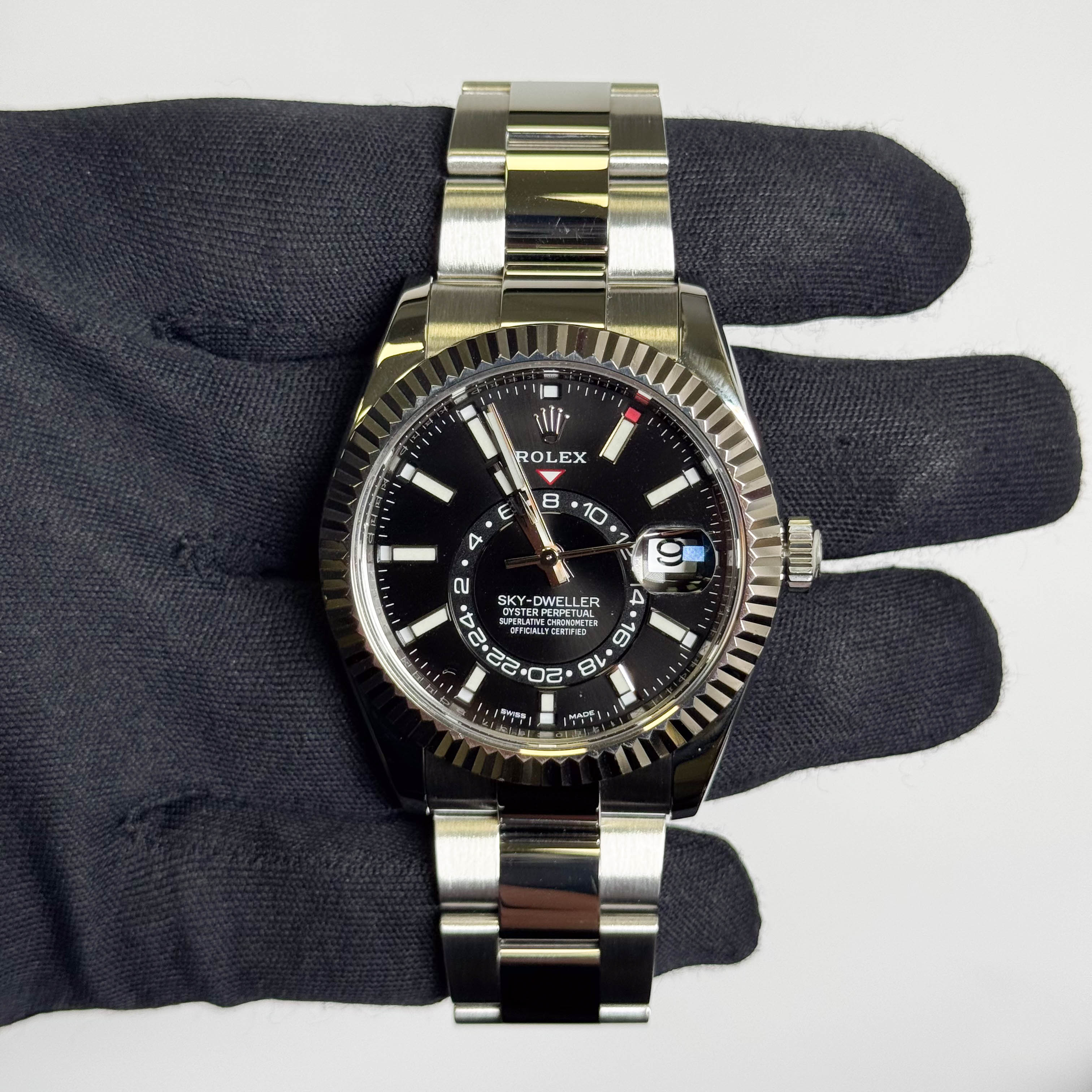 Rolex Sky-Dweller 42mm Black Dial Watch Ref# 326934 - Happy Jewelers Fine Jewelry Lifetime Warranty