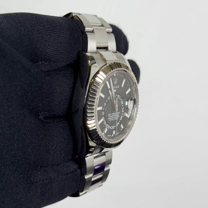 Rolex Sky-Dweller 42mm Black Dial Watch Ref# 326934 - Happy Jewelers Fine Jewelry Lifetime Warranty