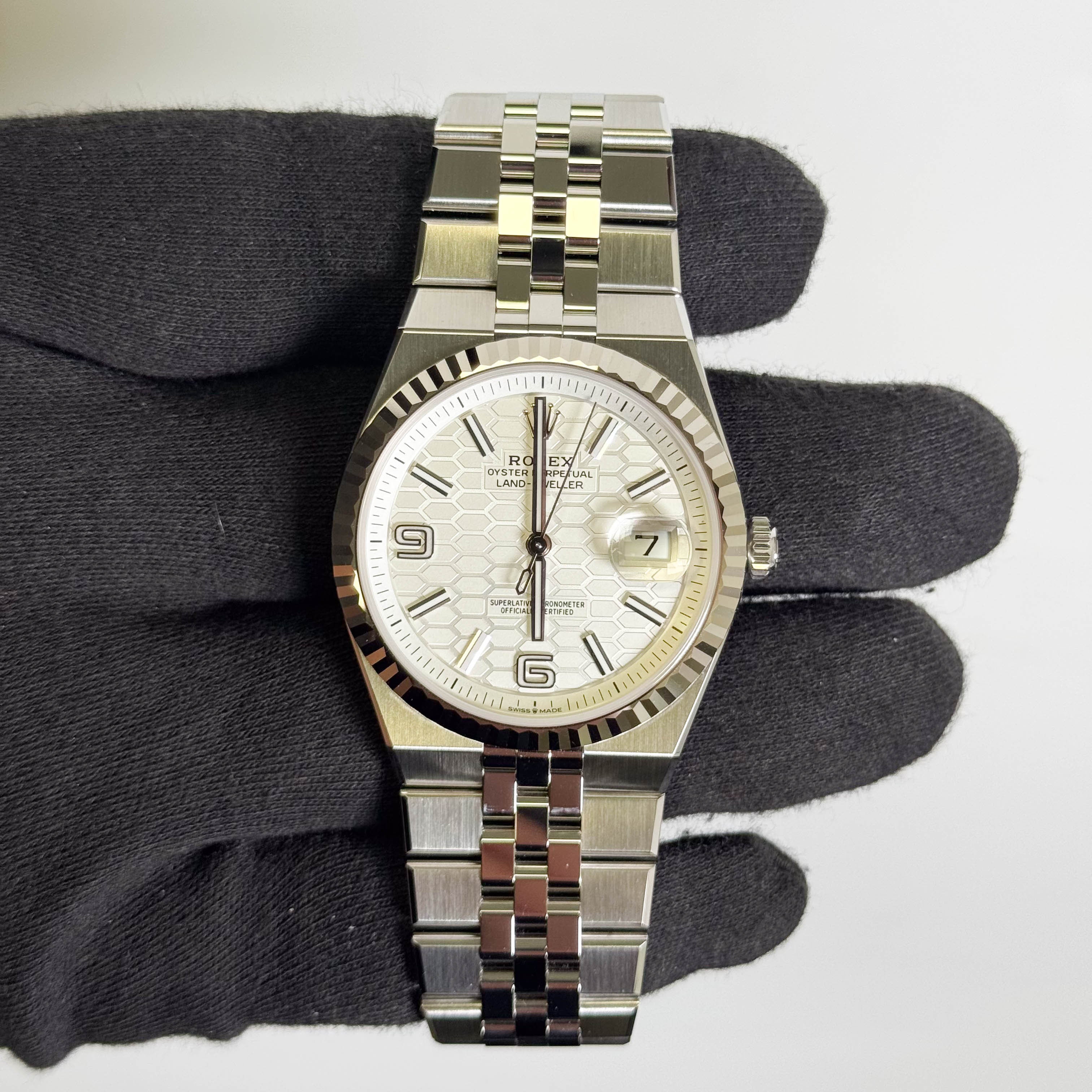 Rolex Land-Dweller 40mm White Dial Watch Ref # 127334