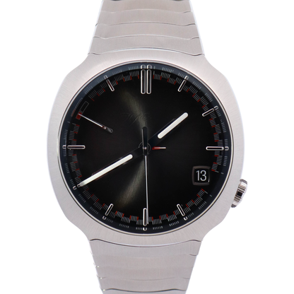 H. Moser & Cie Streamliner Perpetual Calendar 42.3mm Gray Sunburst Dial Watch Reference# 6812-1200 - Happy Jewelers Fine Jewelry Lifetime Warranty