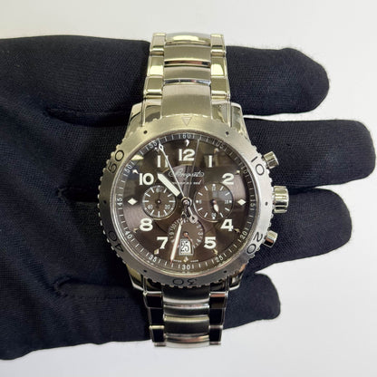 Breguet Type XXI Transatlantique Fly-Back 42.5mm Grey Arabic Chronograpgh Dial Watch Ref# 3810ST/92/SZ9 - Happy Jewelers Fine Jewelry Lifetime Warranty