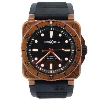 Bell & Ross Diver 42mm Black Dial Watch Ref# BR0392-D-BL-BR/SCA - Happy Jewelers Fine Jewelry Lifetime Warranty